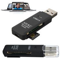 2 em 1 Ultra High Speed USB 3.0 Leitor de Cartão de Memória Flash Adaptador Micro SD SDXC 2024 - compre barato