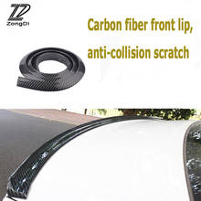 ZD Car Carbon Fiber Front Rear bumper Lip Tail Protection Spoilers For Volvo S60 V70 XC90 Subaru Forester Peugeot 307 206 308 2024 - buy cheap