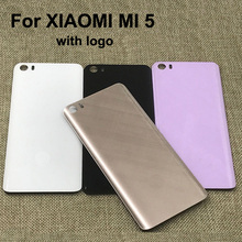 Original new 3D Glass Rear Housing Cover For XIAOMI MI 5 Back Door Replacement Battery Case 5.15 Inch with logo 2024 - buy cheap