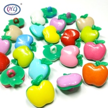 HL 30pcs 18mm Mixed Color Apple Shank Plastic Buttons Children's Apparel Sewing Accessories DIY Scrapbooking Crafts 2024 - buy cheap