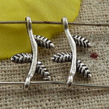 690 pieces tibetan silver branch connectors 18x9mm #3927 2024 - buy cheap