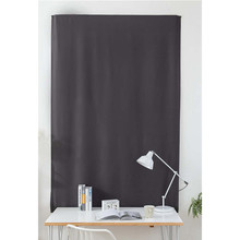 Blackout Simple Solid Black Velcro Window Curtain Double Face Polyester Curtains Home Office Cafe Window Curtain Decor Full Size 2024 - buy cheap