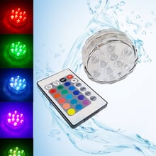 Luz LED RGB sumergible para piscina, iluminación subacuática para acuario, pecera, florero, guirnalda, decoración de fiesta, IP68 2024 - compra barato