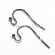 Hot Sale 2000pcs Gunmetal black French ball end Earring hooks earwires wires findings for Jewelry DIY 2024 - buy cheap