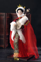 Requintado Broider Doll, Chinês estilo Antigo estatueta China estátua de menina com flor-Wangzhaojun No. 2 2024 - compre barato