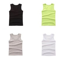 Baby Boys Vest Summer Kids Underwear Cotton Girls Undershirts Baby Camisole Shirts For Children 2024 - buy cheap