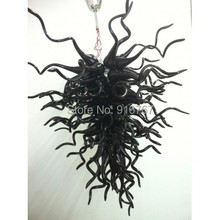 Free Shipping Home Lamp Black Italian Glass Chandeliers 2024 - buy cheap