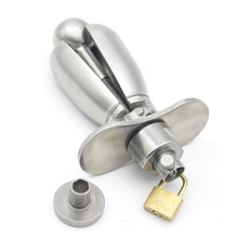 Heavy Stainless Steel Anal Dilators,Anus Expanding Chastity Device,Anal Plug,Chastity Lock,Buttplug SM Sex Toys For Women Men 2024 - buy cheap