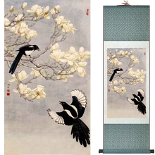 Traditional   silk art  painting birds and Water lily  Chinese Art Painting Home Office Decoration Chinese painting2019071929 2024 - buy cheap