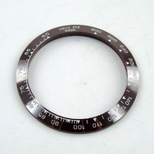 39mm high quality white marks coffee ceramic bezel insert for GMT mens watch-Q22 2024 - buy cheap