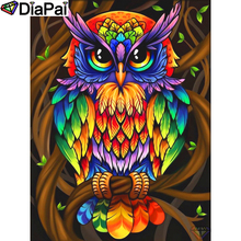 DIAPAI 100% Full Square/Round Drill 5D DIY Diamond Painting "Cartoon colored owl"Diamond Embroidery Cross Stitch 3D Decor A19074 2024 - buy cheap