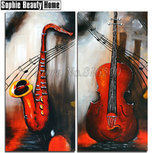 Bordado bordado com diamante bricolagem 5d, instrumentos musicais para pintura, ponto cruz, bordado com contas em diamante, mosaico 188333 2024 - compre barato