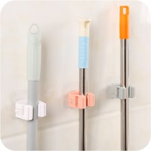 4 Colors Wall Mounted Mop Strong Home Bathroom Multi-Purpose Hooks Holder Kitchen Holder Shower Storage Rack 7 x 7 cm Tools 2019 2024 - buy cheap