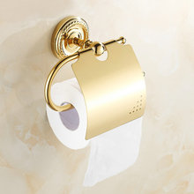 Europe Antique Gold Polished Toilet Paper Holders Brass Toilet Tissue Holders Solid Copper Wall Mounted Bathroom Accessories 2024 - buy cheap