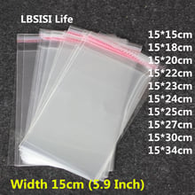 LBSISI Life-bolsas de plástico transparente, autoadhesivo resellable, Poly Clothing, embalaje transparente, bolsa de regalo 2024 - compra barato