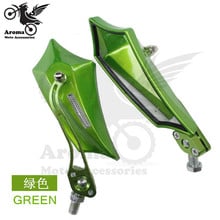 free shipping sale motorcycle rearview for honda mirror green motocross Modified Accessories moto Side Mirrors Metal hot sell 2024 - buy cheap