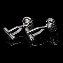 Free shipping Cufflinks silver color knot design copper material men cufflinks wholesale&retail 2024 - buy cheap