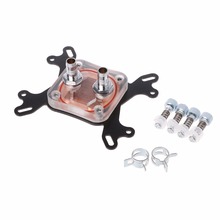 1 Set 2-Color Computer CPU Water Cooler 50mm Transparent Cover Cooling Block For AMD Intel PC Water Cooling High Quality C26 2024 - buy cheap