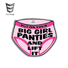 EARLFAMILY 13cm X 10.9cm Lift It Big Girl Panties Sticker Gym Crossfit Lift Car Truck Laptop Cup Car Styling Sticker Vinyl Decal 2024 - buy cheap