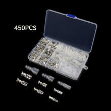 450Pcs 2.8/4.8/6.3mm Electrical Wire Connectors Terminals Crimp Terminal Connector Assortment Kit 2024 - buy cheap