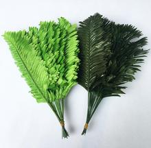 20pcs Artificial Cycas revoluta Thunb Leaves For Craft Wedding Bridal Bouquet Home Office Wreath Decoration 2024 - buy cheap