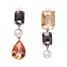 Qiaose Irregular Gorgeous Glass Crystal Pendant Earrings Hot Sale Women Bohemian Jewelry Drop Dangle Earrings Statement Earrings 2024 - buy cheap