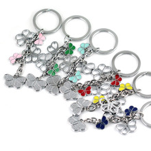 10pcs/lot colorized butterfly keychain key ring high quality key chain key holder innovative gadget portachiavi llaveros mujer 2024 - buy cheap