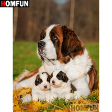 HOMFUN Full Square/Round Drill 5D DIY Diamond Painting "Animal dog" Embroidery Cross Stitch 5D Home Decor A17970 2024 - buy cheap