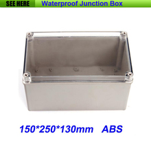 Free Shipping Good Quality ABS Material Transparent Cover IP66 waterproof switch box 150*250*130mm 2024 - buy cheap