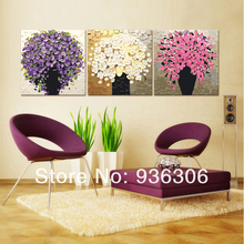 Hand Painted Modern Pictures On Canvas Thickness Abstract Flower Oil Painting No Frame Hang Paintings For Living Room Wall Decor 2024 - buy cheap