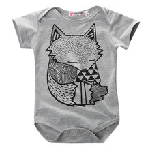 Citgeet summer style baby boy romper newborn baby clothes Cute Fox Printed new born baby girl clothing children toddlers rompers 2024 - buy cheap