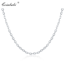 Geometric Chains Necklace,Office 925 Sterling Silver  For Men And Women,Any Word Chain Fashion Rolo Silver Distribution Chain 2024 - buy cheap