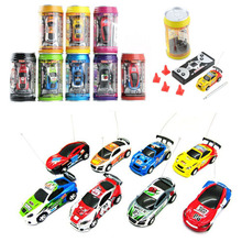 Christmas Multicolor Coke Can Mini Speed RC Radio Remote Control Micro Racing Car Toy Birthday GiftRamadan Festival Gift 2024 - buy cheap