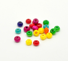 DoreenBeads Wood Spacer Beads Round Mixed About 4mm( 1/8") x 3mm( 1/8"), Hole: Approx 1.5mm, 450 PCs 2024 - buy cheap