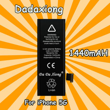 100 Pcs/Lot Original DaDaXiong Battery For iPhone 5 5G 1440mAh Real Capacity Replacement Free DHL EMS Shipping 2024 - buy cheap