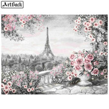 Icon diy 5d diamond mosaic flower tower landscape diamond painting full square drill diamond embroidery crafts home decoration 2024 - buy cheap