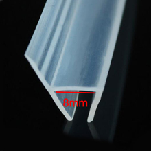Tira de borracha para chuveiro de 8mm, tira de vedação de borracha em forma de h para porta de vidro 2024 - compre barato