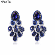 Ethnic Style Temperament Drop Earrings Jewelry For Women Soutache Handmade Big Hanging Earring Party Fashion Gifts Oorbellen 2024 - buy cheap