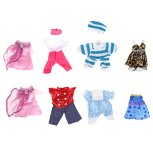 Conjunto de 5 piezas de ropa para muñeca de recién nacida, accesorios para muñeca de 10cm 2024 - compra barato