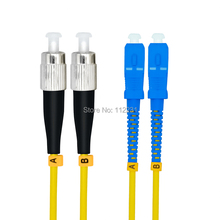 1Meters SC to FC Singlemode Duplex Optical Fiber Patch Cord Cable,3.3ft SC/PC-FC/PC Jumper 3.0mm 9/125um SM Yellow 2024 - buy cheap