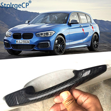 Cubierta de manija de puerta exterior de coche, accesorio 2007 de fibra de carbono real para BMW serie 1, E82, E87, F20, F21, 2019-100% 2024 - compra barato