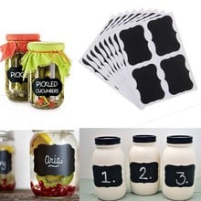 36Pcs 50x35mm Chalk Pen Chalkboard Sticker Labels Vinyl Kitchen Jar Wall Cup Bottle Planner Mirror Decor Decals Tags 2024 - buy cheap