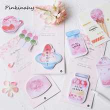 Japanese Cherry Sakura Food Memo Pad N Times Sticky Notes Kawaii Stationery Bookmark Label School Supply Kids Gift BQ018 2024 - buy cheap
