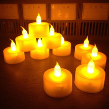 12 pcs/lot Flickering Flameless LED Tealight Flicker Tea Candle Light Xmas Party Wedding Lover Candles Safety Home Decoration 2024 - buy cheap