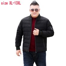 new arrival Extra Large Fashion Down Jacket Winter Coat White Duck Down Loose Thick Casual Stand collar plus size XL-11X12XL13XL 2024 - buy cheap