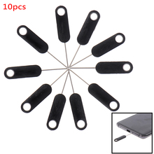 10Pcs Black Universal Sim Card Tray Pin Ejecting Removal Needle Opener Ejector for Smartphones Tablets 2024 - buy cheap