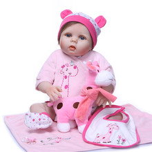 Силиконовая кукла Reborn для новорожденных, 22 дюйма, 55 см 2024 - купить недорого