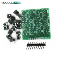 Módulo de teclado de matriz 4x4, 4x4, mcu de botón 16 para Arduino atmel S1/2, Kit Diy, módulo electrónico de placa PCB 2024 - compra barato