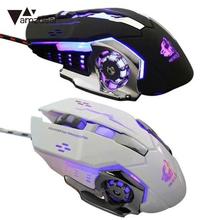 Jogo Do Rato 4000 DPI USB Wired Gaming Mouse Mouse Óptico Internet Cafe Premium Portátil 2024 - compre barato