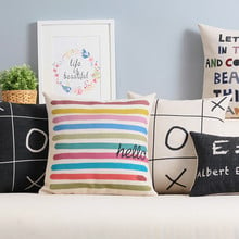 Nordic Simple Modern Cartoon Geometric Letter Pillow Cover Home Decorative PillowCase Office Sofa Cushion 2024 - buy cheap